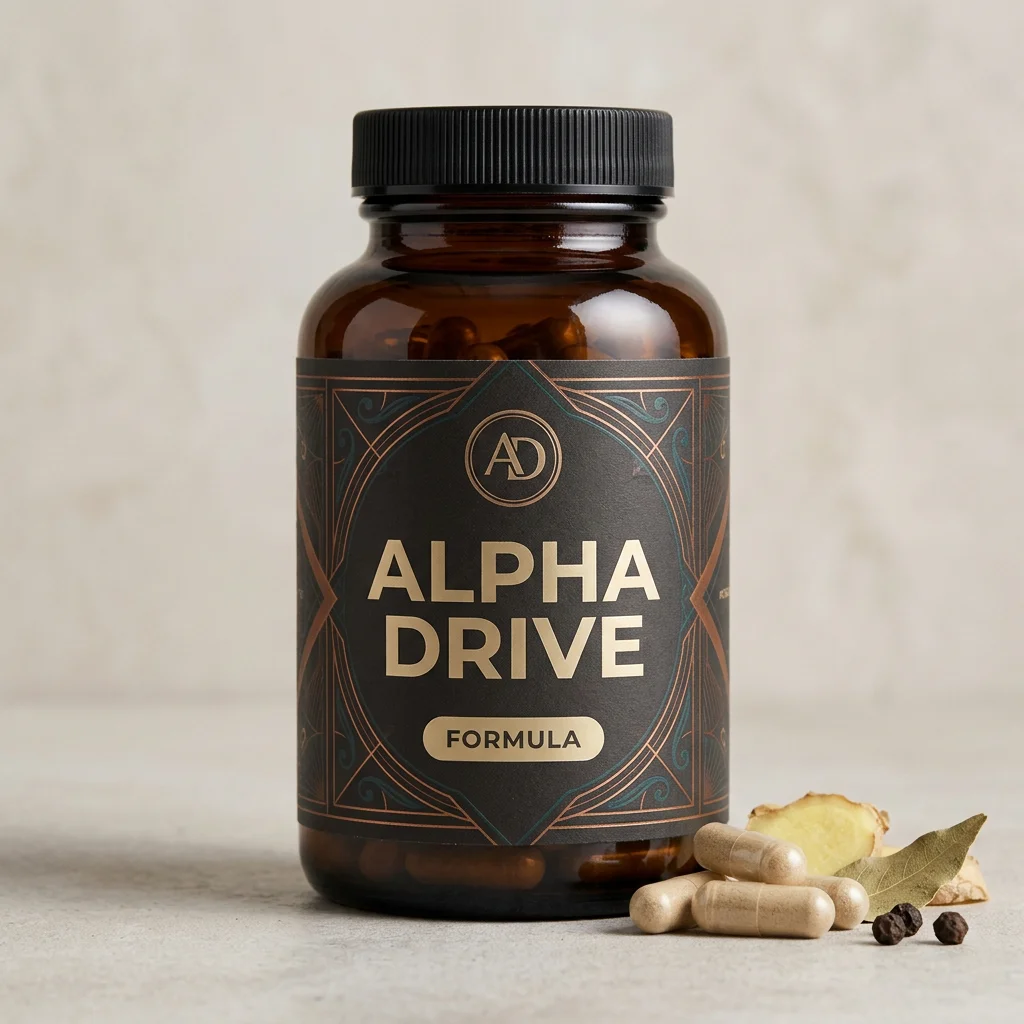 Alpha Drive kosttillskott burk vit 60 kapslar